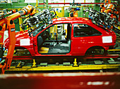 Car production line robots