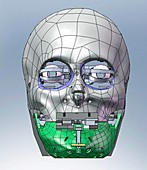 Robot head,computer artwork