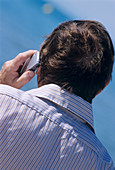 Man using mobile phone