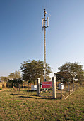 Solar powered mobile phone mast,Africa