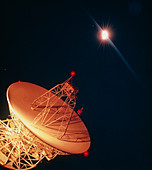 Satellite dish at station at Wallops Island,USA