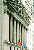 Frontage of New York Stock Exchange building