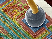 Silicon chip micro-wire,SEM