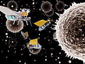 Nanorobots with pollen