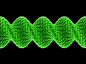 Twisted nanotube,molecular model