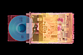 CD drive,coloured X-ray