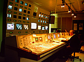 Television studio control room