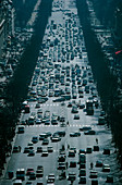 Traffic jam of cars