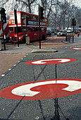 Congestion charging signs,London