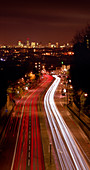 City traffic at night