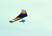 Hang-glider in flight over Lincolnshire,England