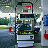 Unleaded petrol tank at Norwich service station