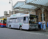 Bus powered by natural gas