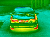 Parked car,thermogram