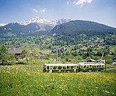Mountain railway in Switzerland
