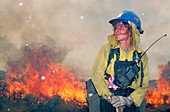 Female firefighter