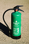 Vaporising liquids fire extinguisher