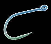 Barbed fishing hook,SEM