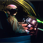 Head-up display pilot's helmet
