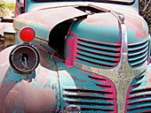 Abandoned Dodge truck rusting