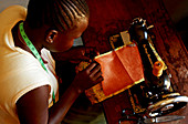 Using a sewing machine,Uganda