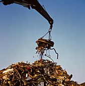 Metal scrap heap