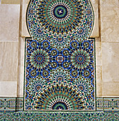 Moroccan mosaic at a mosque