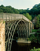 Iron bridge at Coalbrookedale over River Severn
