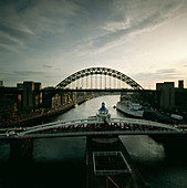 Tyne and Swing Bridges,Newcastle,England