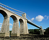 Menai suspension bridge,Wales