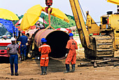 Gas line construction