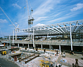 St Pancras construction site