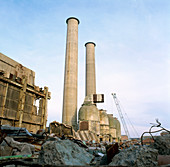 Power station demolition