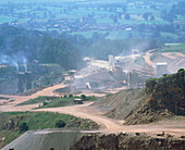 Limestone quarrying in Cumbria,UK