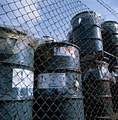 Hazardous waste storage compound