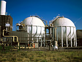 Gas storage spheres