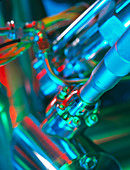 Close-up of part of a mass spectrometer