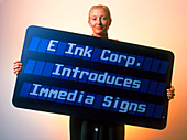 Electronic ink sign
