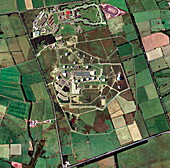 Menwith Hill spy base,aerial image