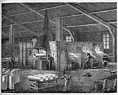 Glass manufacturing,19th century