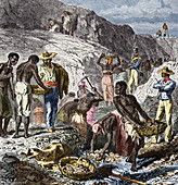 19th-century diamond mining,Brazil