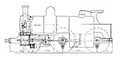 Three-cylinder compound steam locomotive