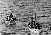 Titanic lifeboats,April 1912