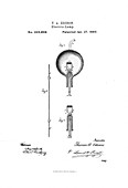 Edison's light bulb patent,1880