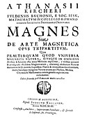 Kircher's book on magnetism,1643