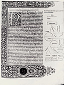 First page of the Euclid's Elements of Geometry