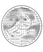 Antoniadi's map of Mercury,1920s