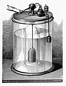 Lussac's hydro-lighter,19th century