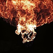 Fireball of flammable gas