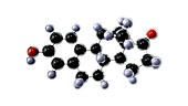 Estrone molecule oestrone